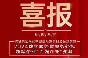 喜报！天行足球_天行（中国）天行足球_天行（中国）荣膺“2024数字服务暨服务外包领军企业百强”